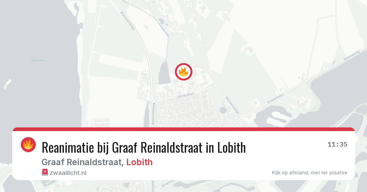 Reanimatie bij Graaf Reinaldstraat in Lobith — 5 aug 2026