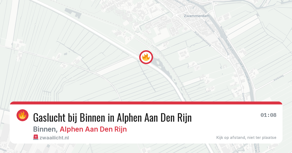 Gaslucht bij Binnen in Alphen Aan Den Rijn — 9 jun 2026