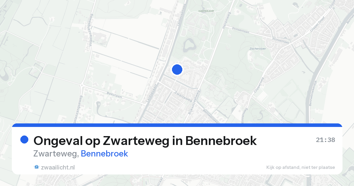 Ongeval op Zwarteweg in Bennebroek — 23 aug 2026