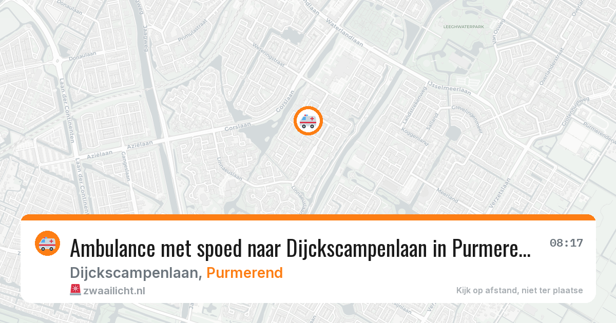 Ambulance met spoed naar Dijckscampenlaan in Purmerend — 3 feb 2026