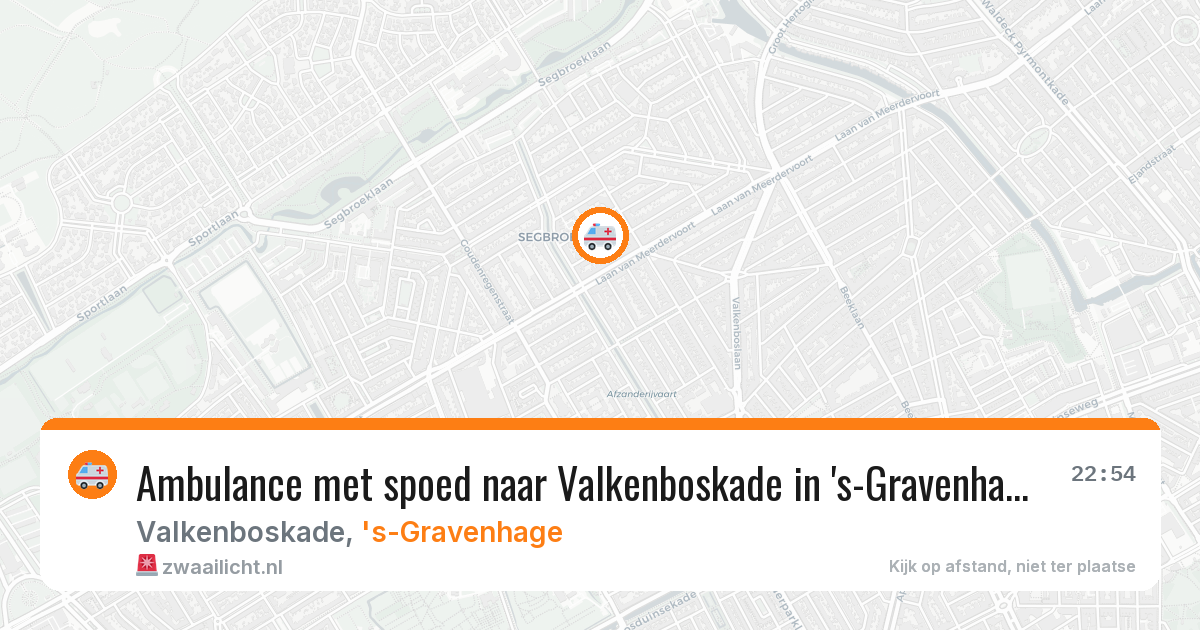 Ambulance met spoed naar Valkenboskade in 's-Gravenhage — 23 jun 2026