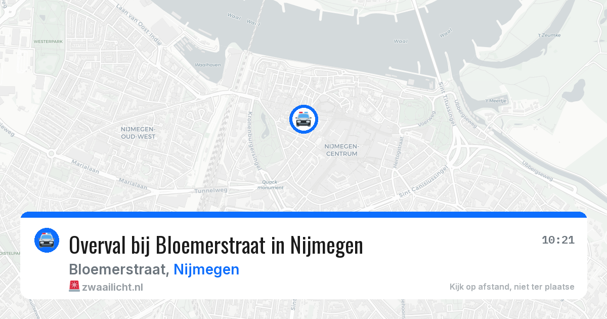 Overval bij Bloemerstraat in Nijmegen — 9 jul 2026