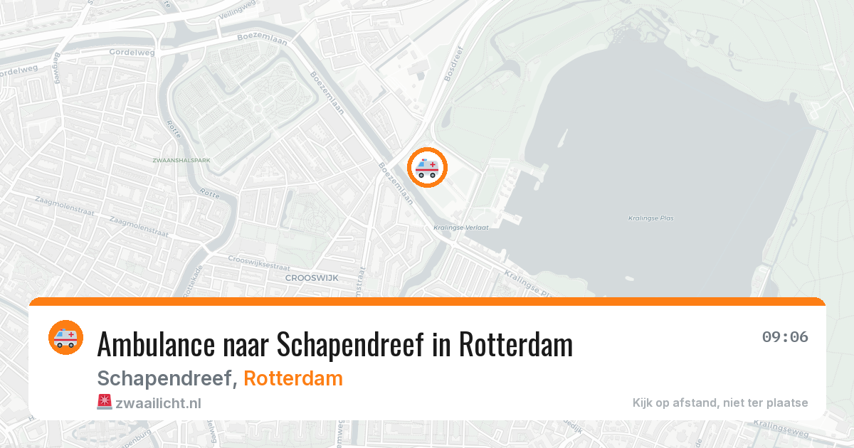 Ambulance naar Schapendreef in Rotterdam — 2 jul 2026