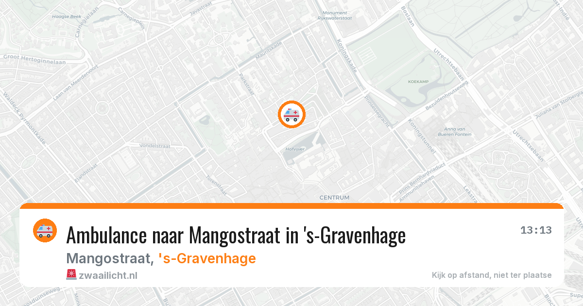 Ambulance naar Mangostraat in 's-Gravenhage — 2 feb 2026