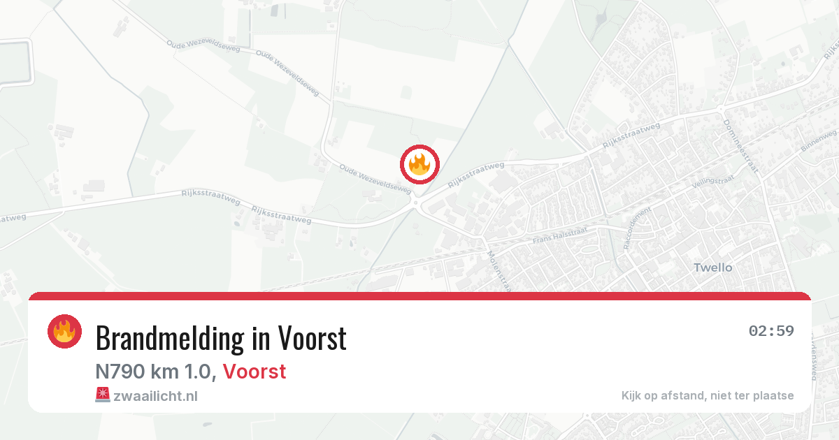 Brandmelding in Voorst — 2 aug 2026