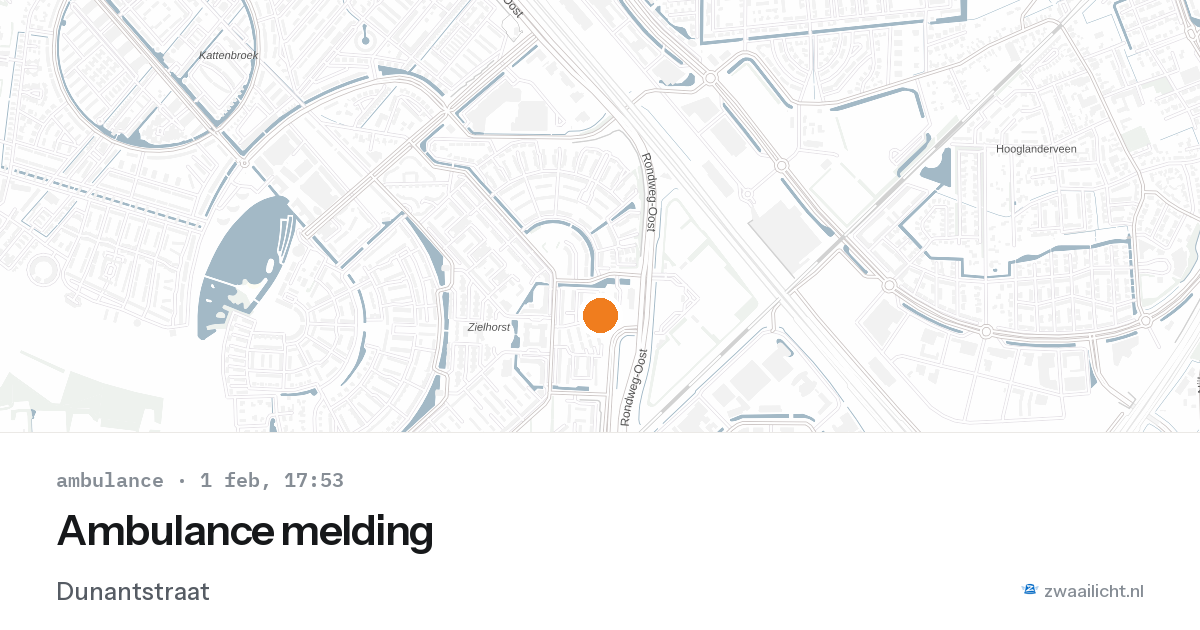 Ambulance melding — 1 feb 2026