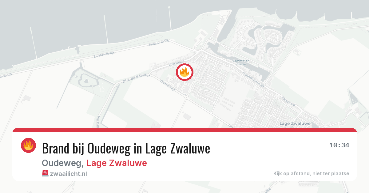 Brand bij Oudeweg in Lage Zwaluwe — 26 jul 2026