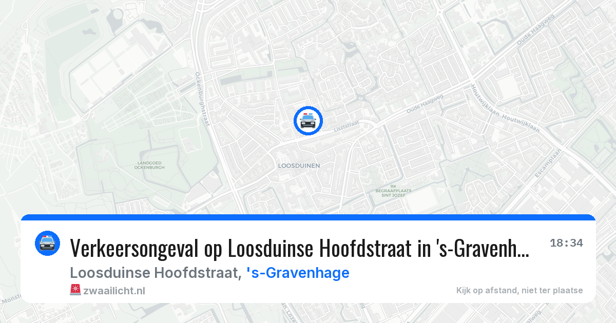 Verkeersongeval op Loosduinse Hoofdstraat in 's-Gravenhage — 8 apr 2026