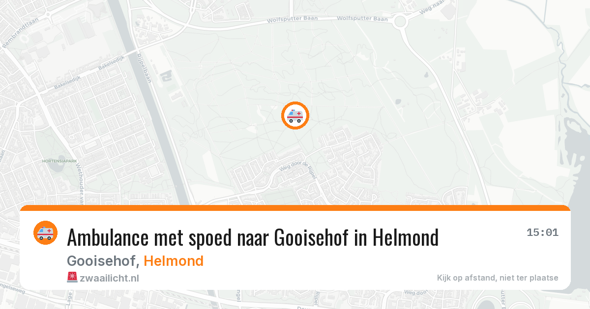 Ambulance met spoed naar Gooisehof in Helmond — 27 mei 2026
