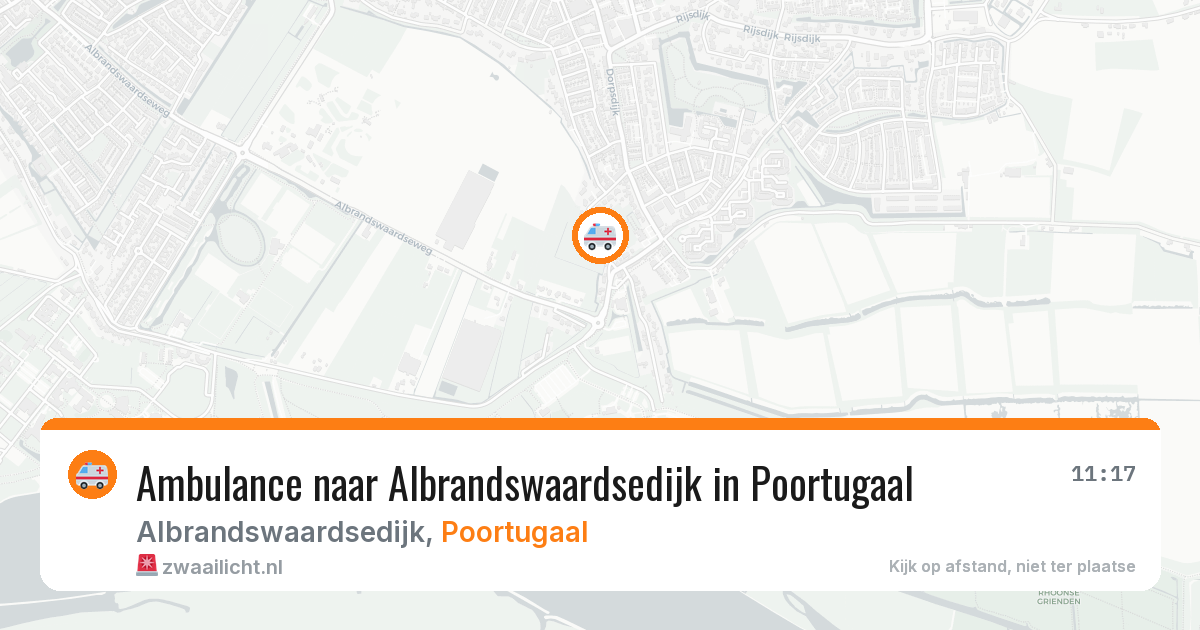 Ambulance naar Albrandswaardsedijk in Poortugaal — 24 jun 2026