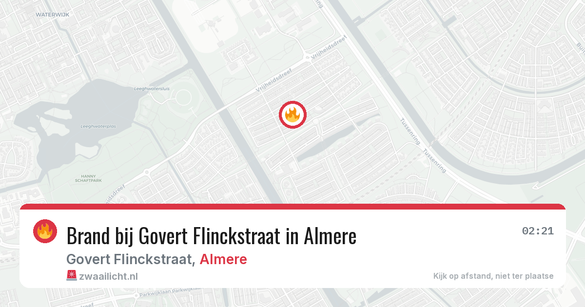 Brand bij Govert Flinckstraat in Almere — 27 jun 2026