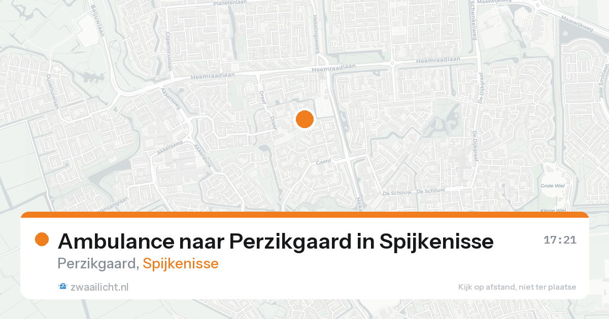 Ambulance naar Perzikgaard in Spijkenisse — 30 jun 2026
