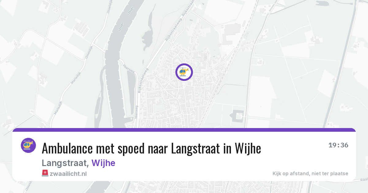 Ambulance met spoed naar Langstraat in Wijhe — 4 apr 2026