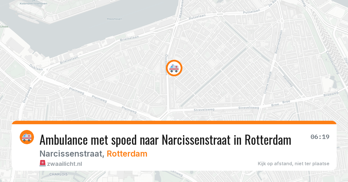 Ambulance met spoed naar Narcissenstraat in Rotterdam — 29 jun 2026