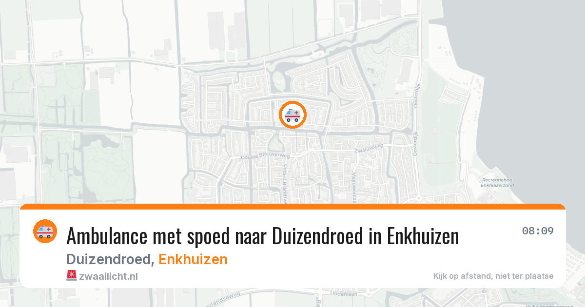 Ambulance met spoed naar Duizendroed in Enkhuizen — 1 apr 2026