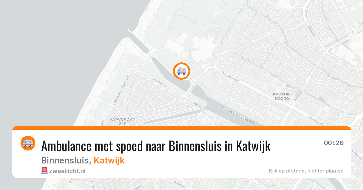 Ambulance met spoed naar Binnensluis in Katwijk — 4 jul 2026