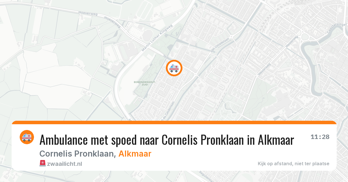 Ambulance met spoed naar Cornelis Pronklaan in Alkmaar — 10 mrt 2026