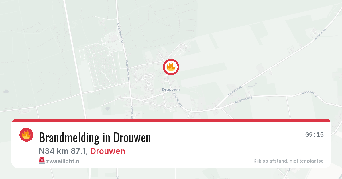Brandmelding in Drouwen — 21 apr 2026