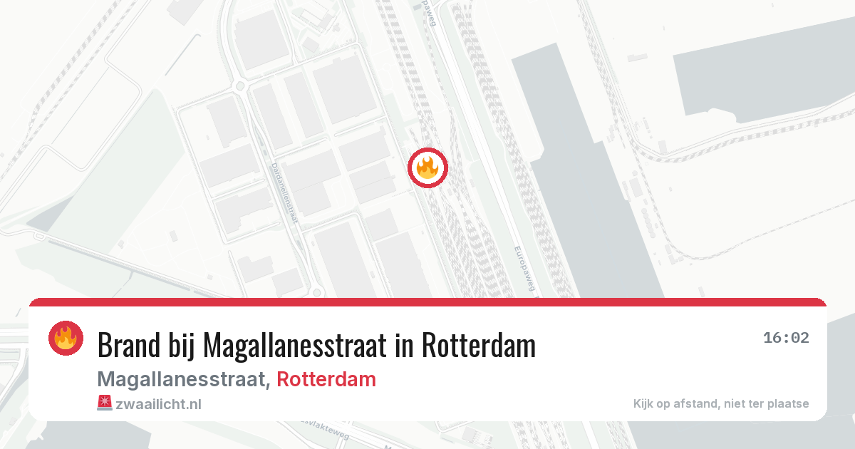 Brand bij Magallanesstraat in Rotterdam — 30 jun 2026