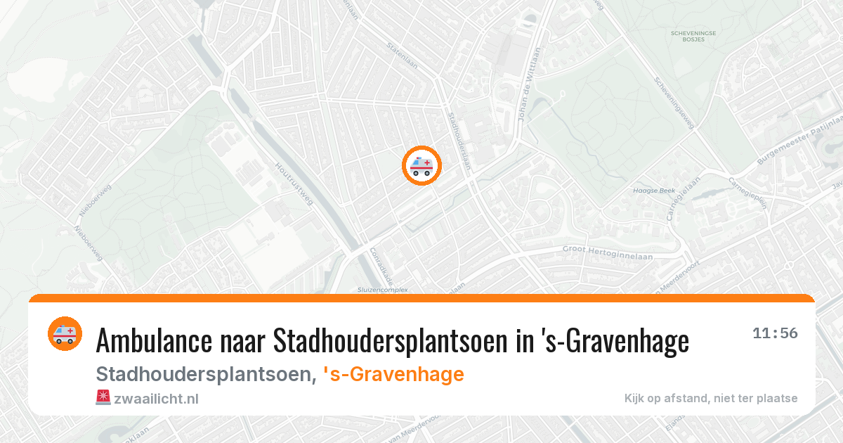 Ambulance naar Stadhoudersplantsoen in 's-Gravenhage — 23 mei 2026