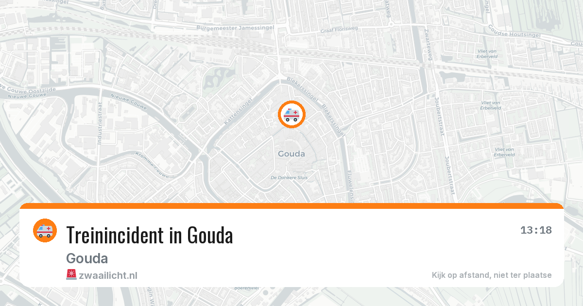 Treinincident in Gouda — 27 jun 2026
