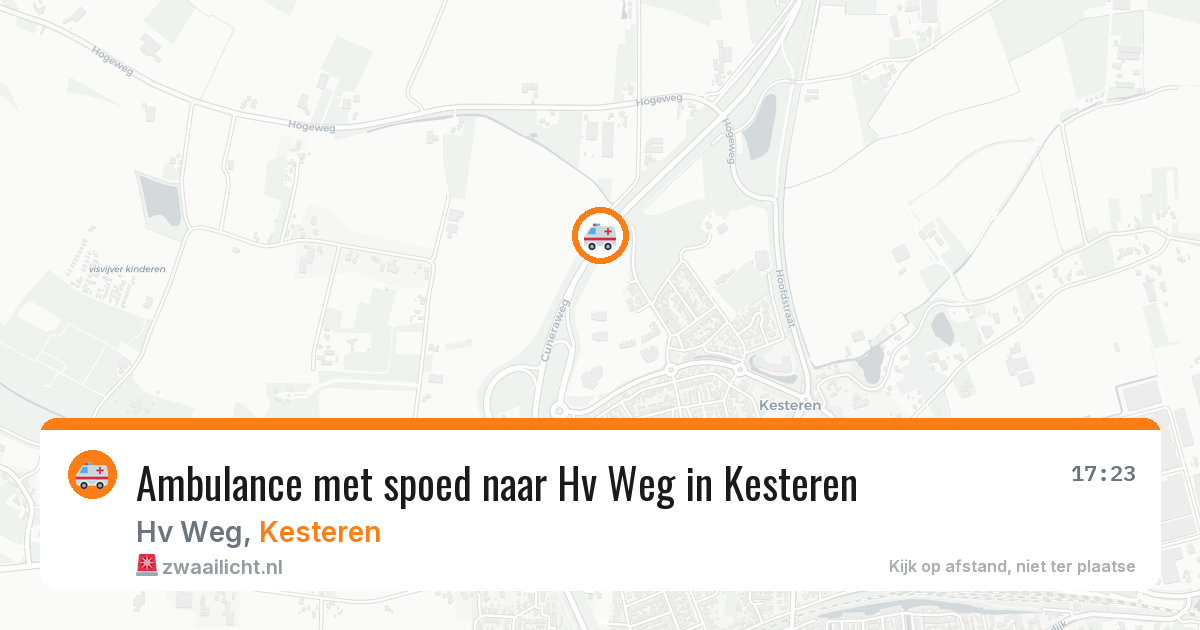 Ambulance met spoed naar Hv Weg in Kesteren — 18 jun 2026
