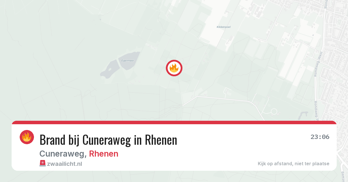Brand bij Cuneraweg in Rhenen — 28 jun 2026