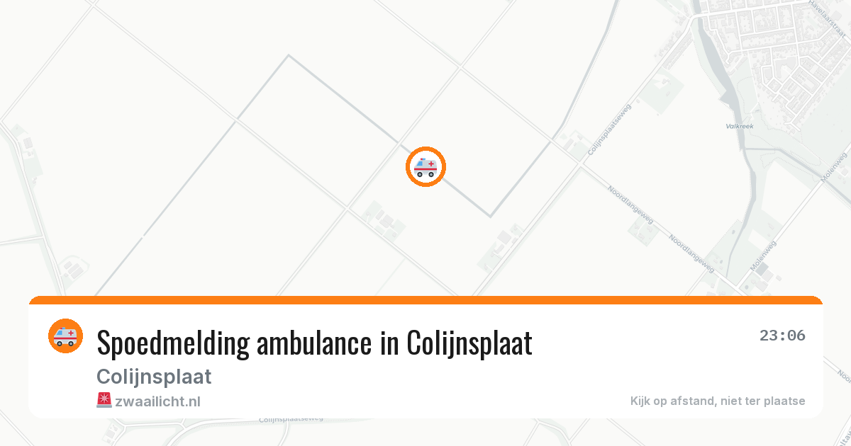 Spoedmelding ambulance in Colijnsplaat — 13 aug 2026