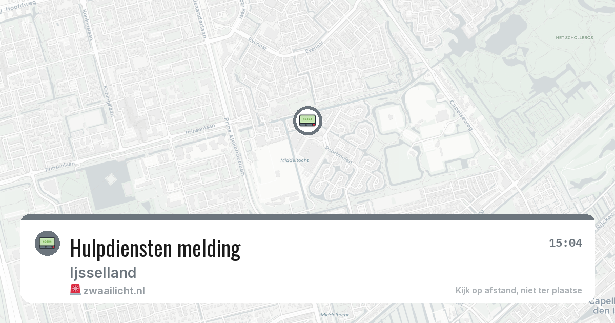 Hulpdiensten melding — 2 mrt 2026
