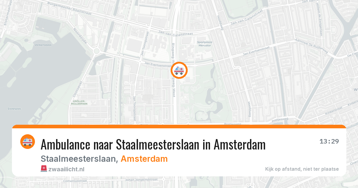 Ambulance naar Staalmeesterslaan in Amsterdam — 27 mei 2026