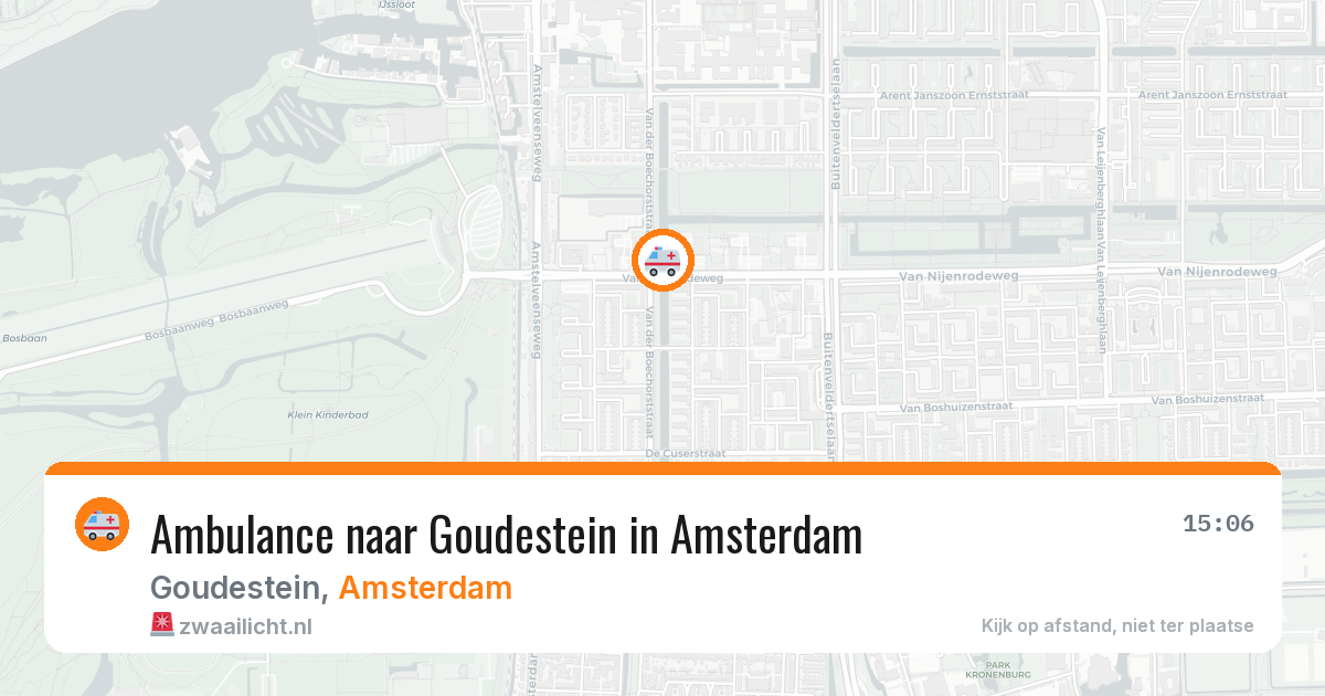 Ambulance naar Goudestein in Amsterdam — 19 mei 2026