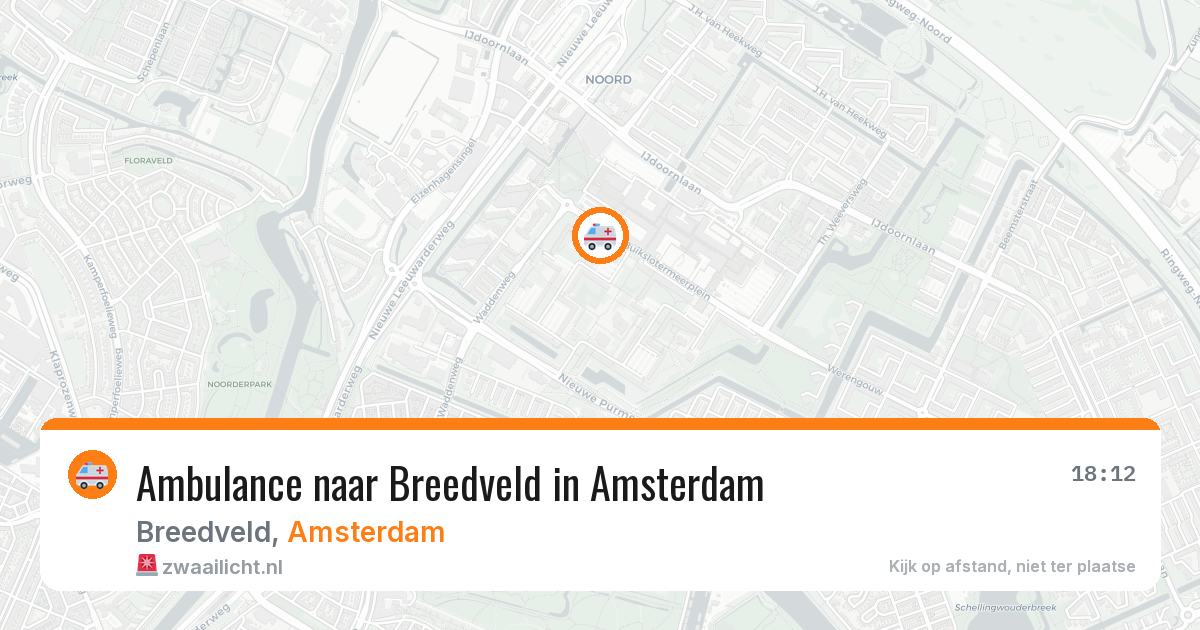 Ambulance naar Breedveld in Amsterdam — 1 apr 2026