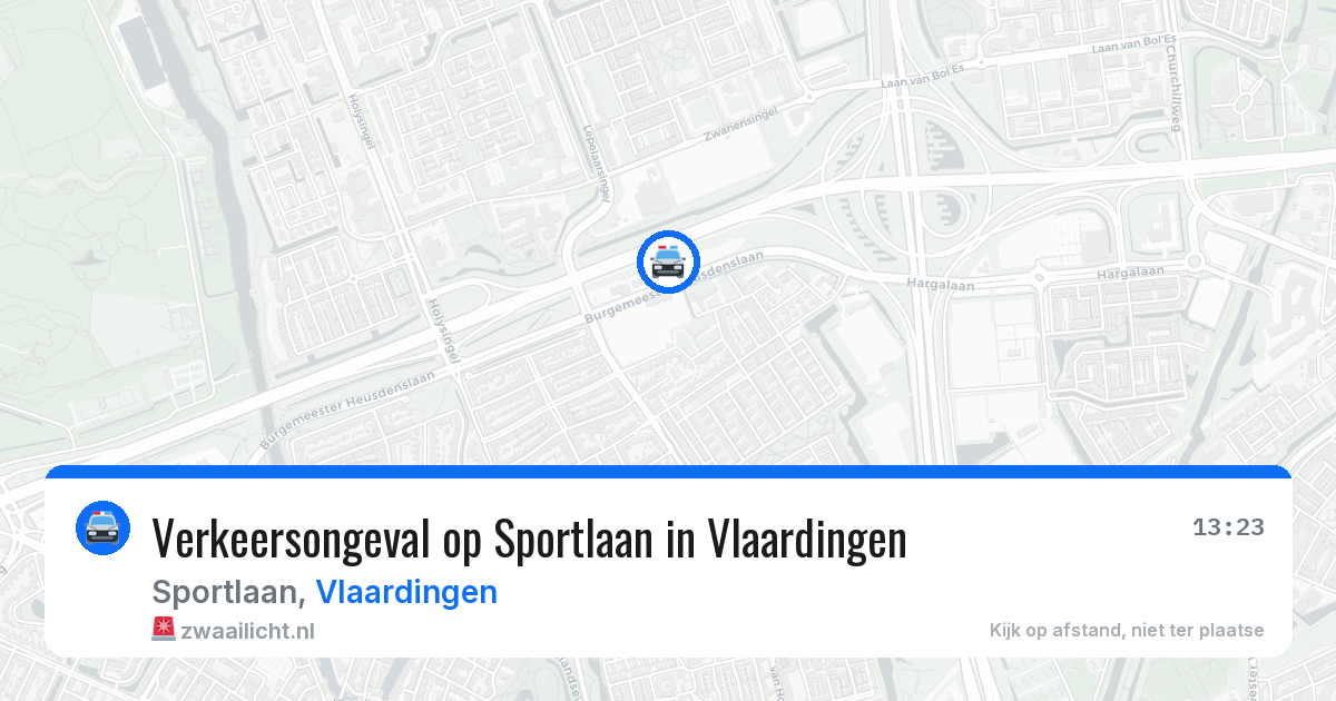 Verkeersongeval op Sportlaan in Vlaardingen — 21 apr 2026