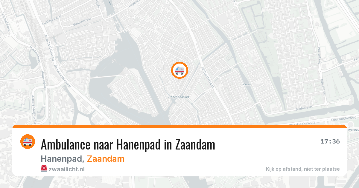 Ambulance naar Hanenpad in Zaandam — 20 jun 2026