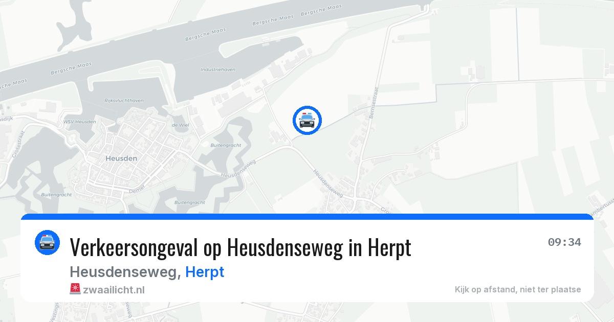 Verkeersongeval op Heusdenseweg in Herpt — 27 jan 2026