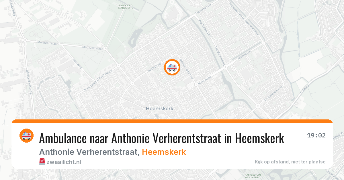 Ambulance naar Anthonie Verherentstraat in Heemskerk — 20 apr 2026