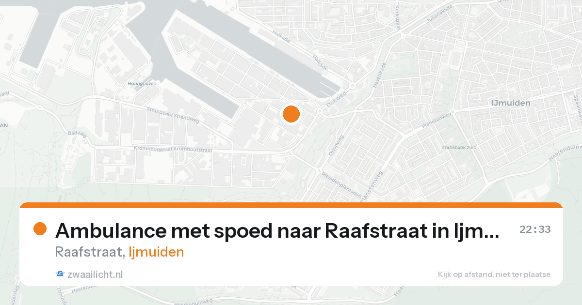 Ambulance met spoed naar Raafstraat in Ijmuiden — 7 feb 2026