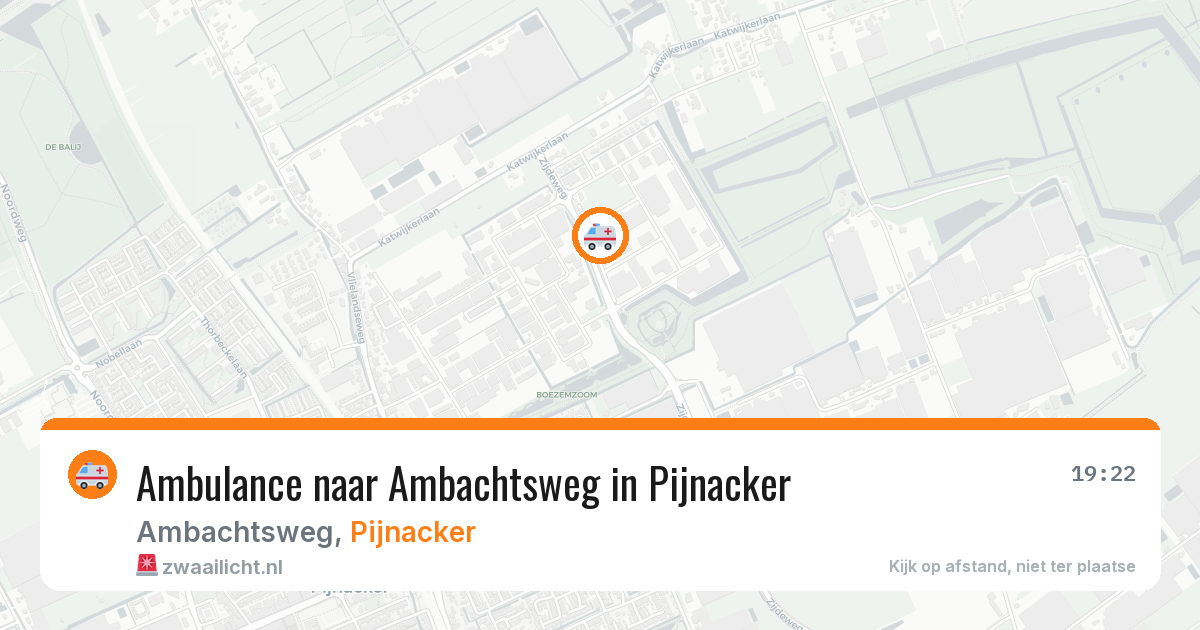 Ambulance naar Ambachtsweg in Pijnacker — 27 jun 2026