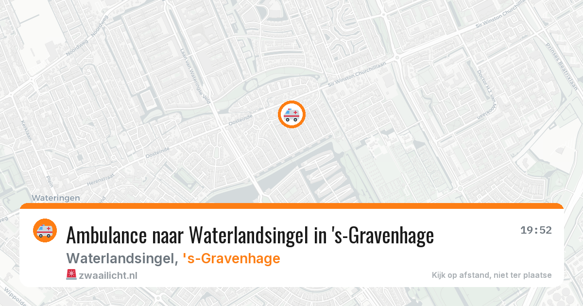 Ambulance naar Waterlandsingel in 's-Gravenhage — 8 jul 2026