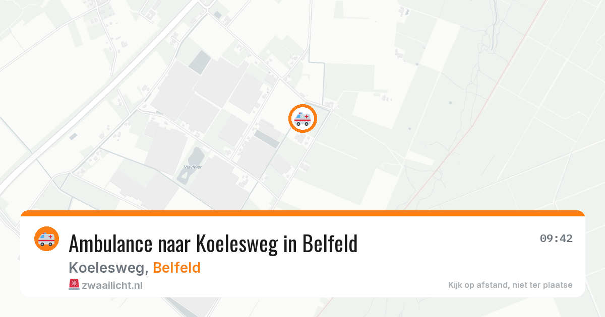Ambulance naar Koelesweg in Belfeld — 24 mei 2026