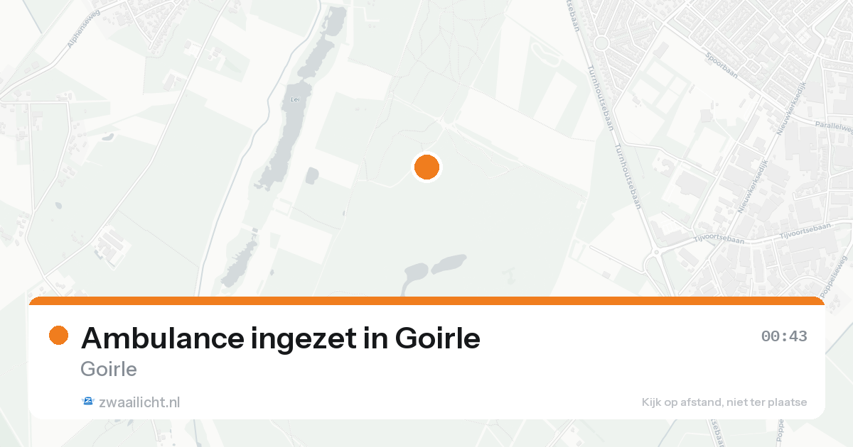 Ambulance ingezet in Goirle — 15 aug 2026