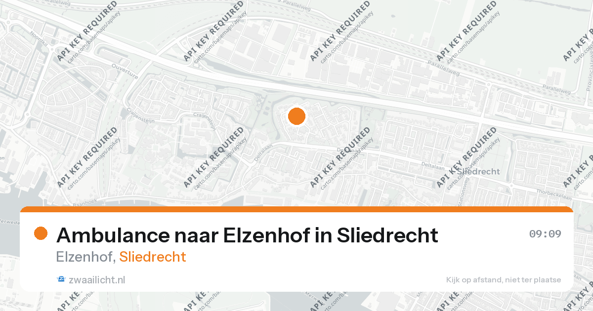 Ambulance naar Elzenhof in Sliedrecht — 20 jun 2026
