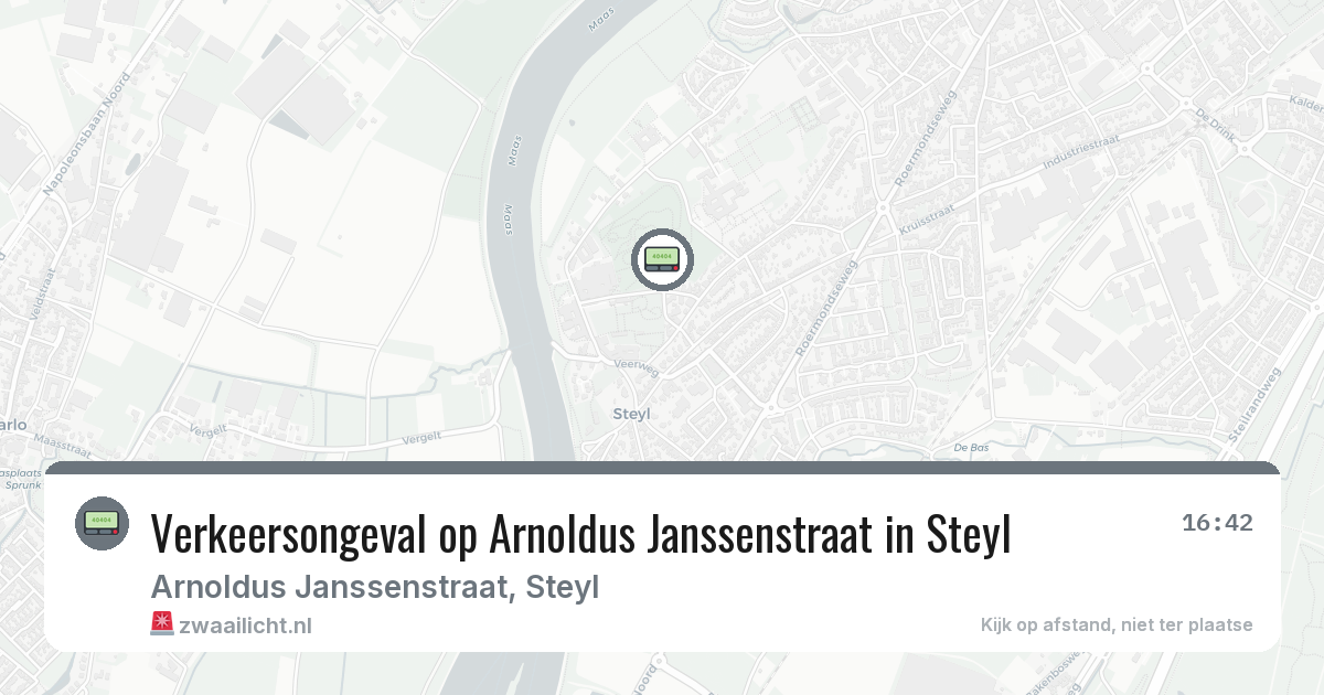 Verkeersongeval op Arnoldus Janssenstraat in Steyl — 30 mei 2026