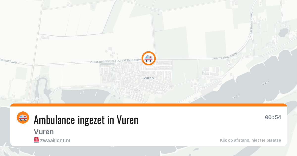 Ambulance ingezet in Vuren — 31 mei 2026
