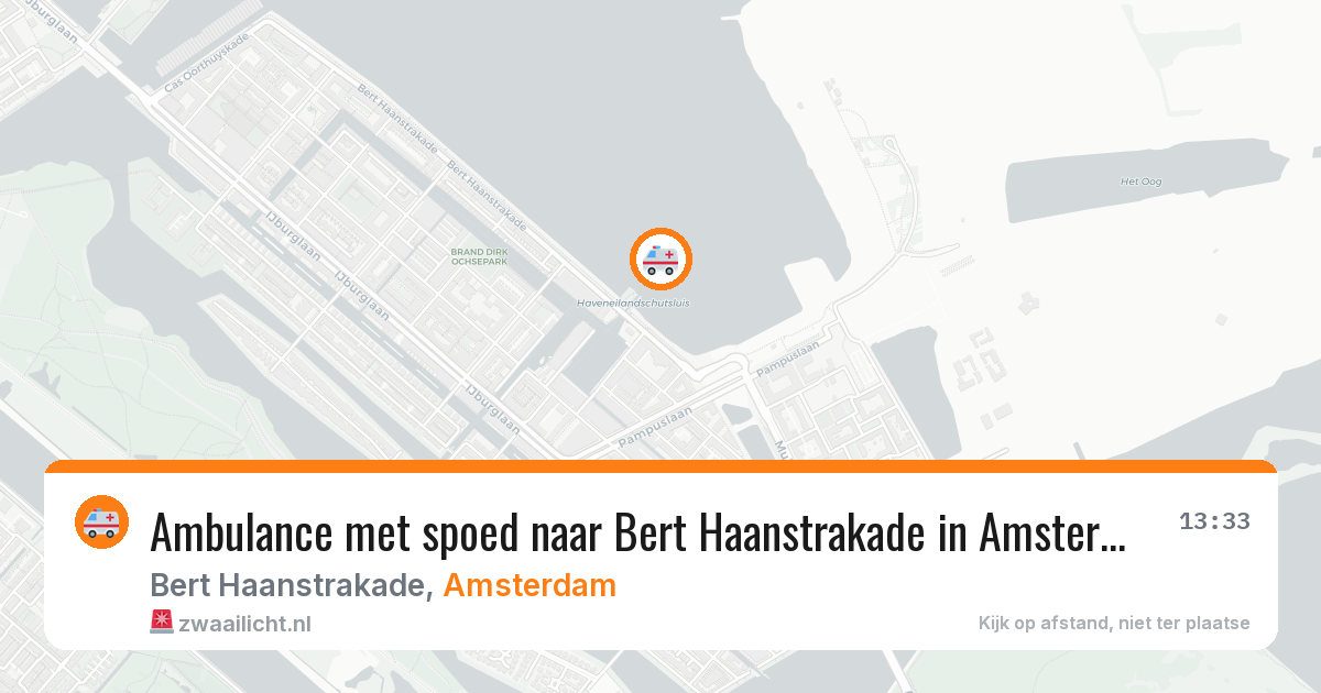 Ambulance met spoed naar Bert Haanstrakade in Amsterdam — 18 mrt 2026