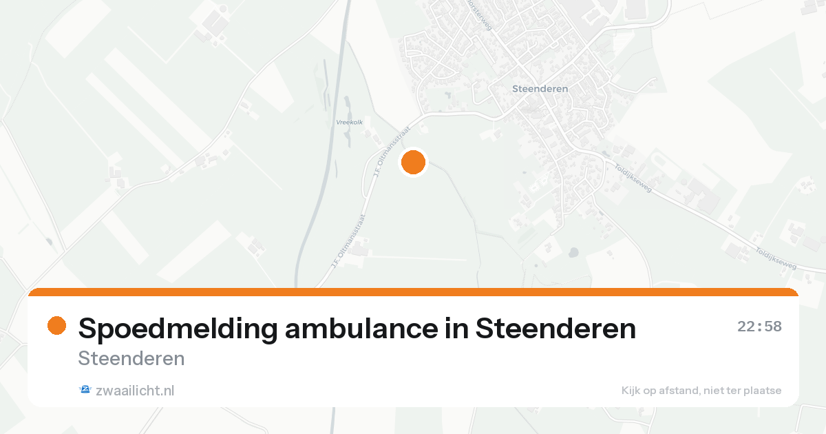 Spoedmelding ambulance in Steenderen — 15 aug 2026