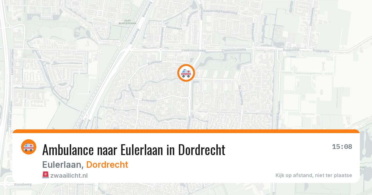 Ambulance naar Eulerlaan in Dordrecht — 29 jun 2026