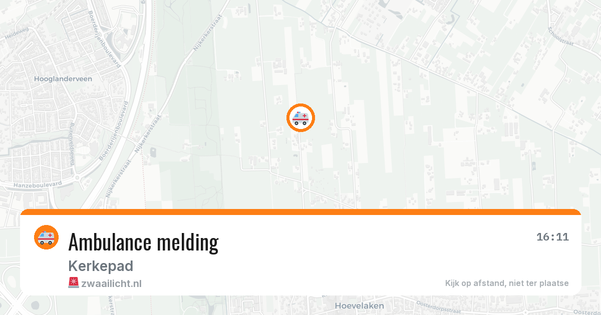 Ambulance melding — 23 mei 2026