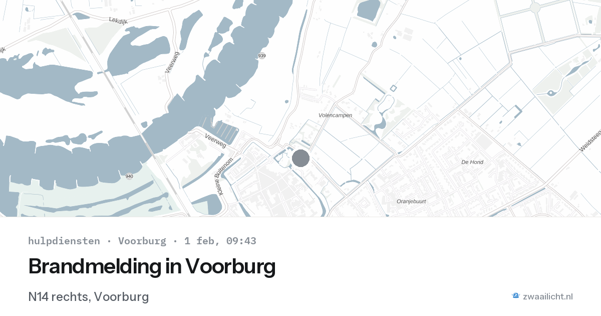 Brandmelding in Voorburg — 1 feb 2026