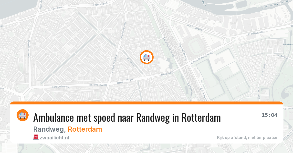 Ambulance met spoed naar Randweg in Rotterdam — 6 jul 2026